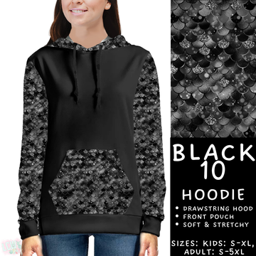 Batch #459 - Black Collection - Closes 12/4 - ETA late Jan - Black 10 Hoodie