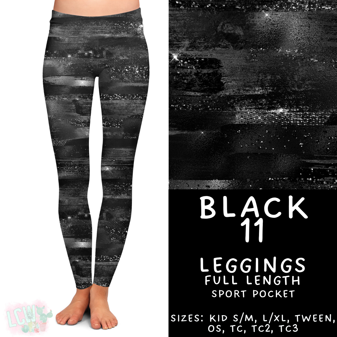 Batch #459 - Black Collection - Closes 12/4 - ETA late Jan - Black 11 Full Length Leggings
