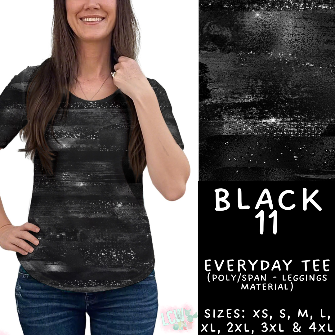 Batch #459 - Black Collection - Closes 12/4 - ETA late Jan - Black 11 Everyday Tee
