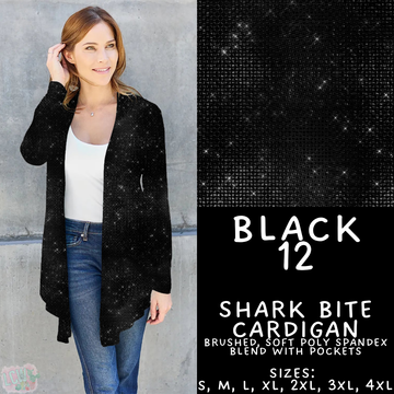 Batch #459 - Black Collection - Closes 12/4 - ETA late Jan - Black 12 Cardigan