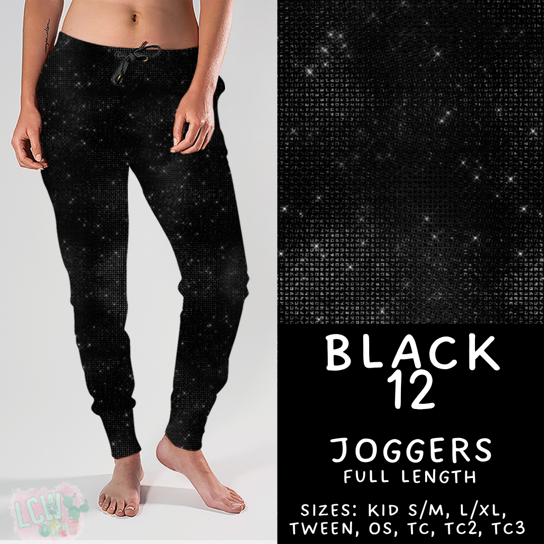 Batch #459 - Black Collection - Closes 12/4 - ETA late Jan - Black 12 Joggers