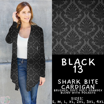 Batch #459 - Black Collection - Closes 12/4 - ETA late Jan - Black 13 Cardigan