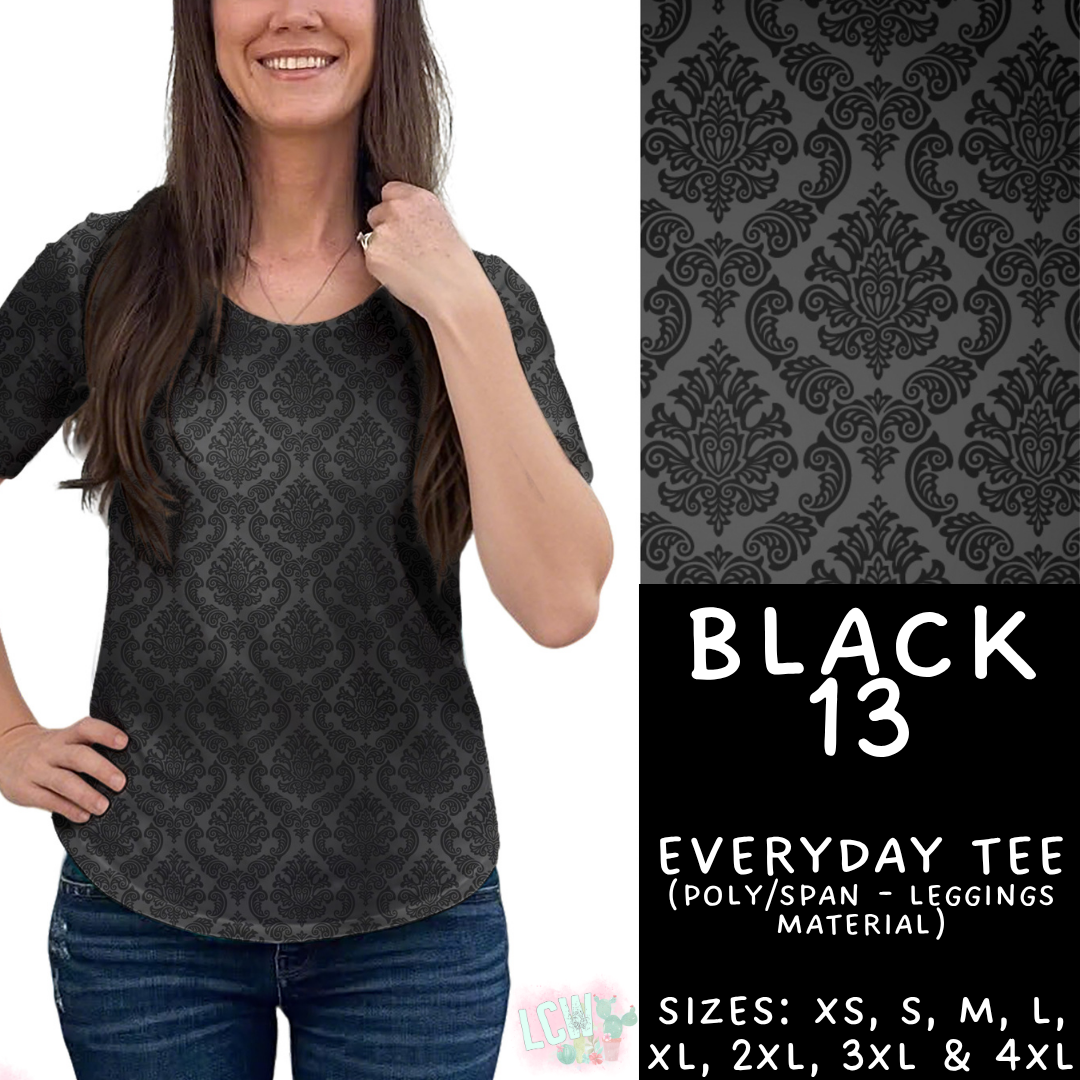 Batch #459 - Black Collection - Closes 12/4 - ETA late Jan - Black 13 Everyday Tee