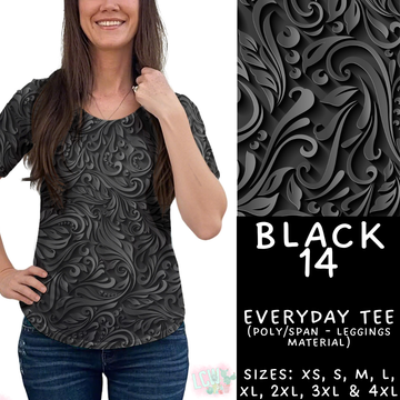 Batch #459 - Black Collection - Closes 12/4 - ETA late Jan - Black 14 Everyday Tee
