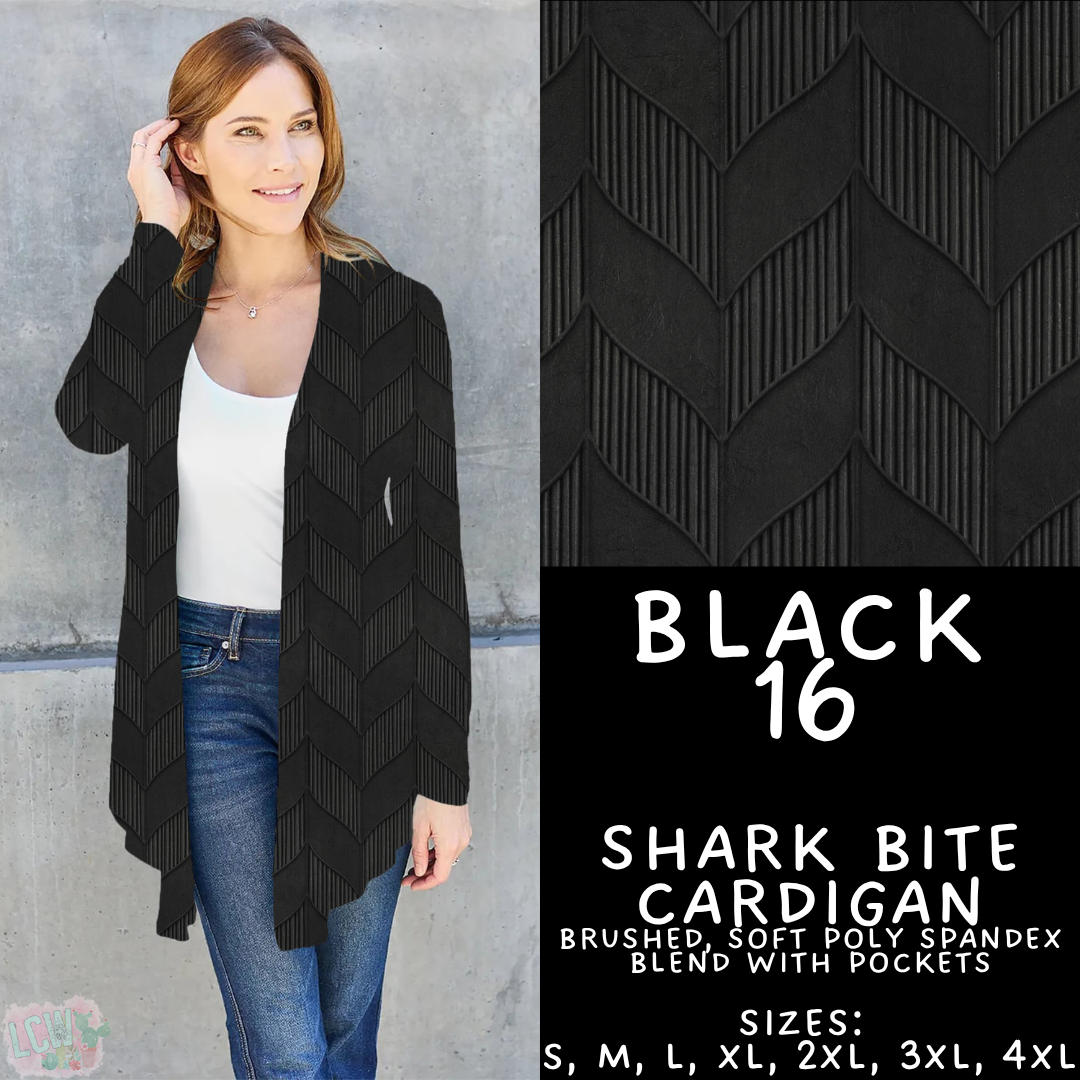 Batch #459 - Black Collection - Closes 12/4 - ETA late Jan - Black 16 Cardigan