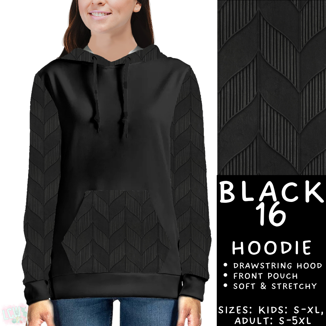 Batch #459 - Black Collection - Closes 12/4 - ETA late Jan - Black 16 Hoodie