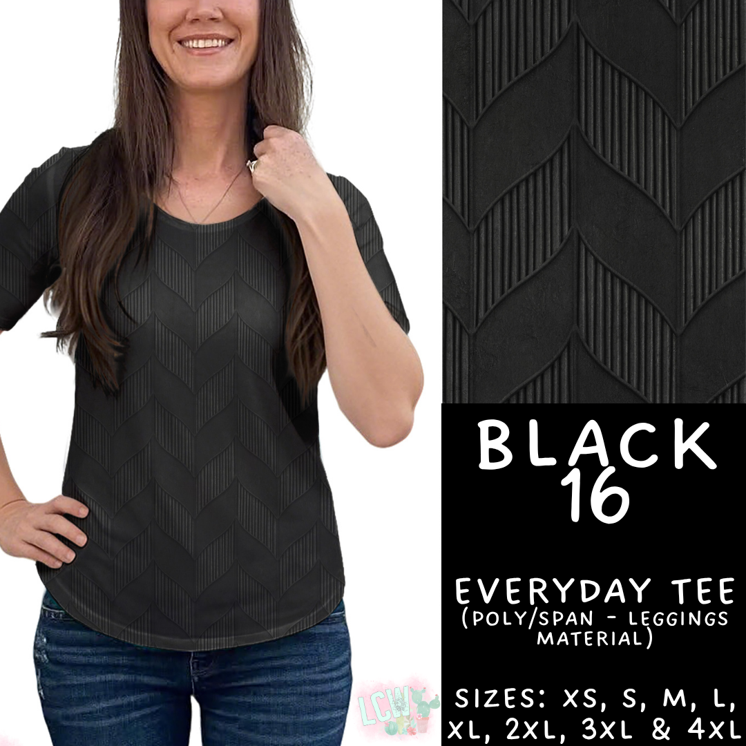 Batch #459 - Black Collection - Closes 12/4 - ETA late Jan - Black 16 Everyday Tee