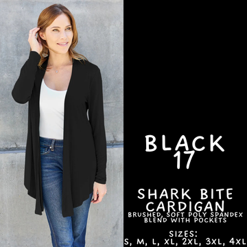 Batch #459 - Black Collection - Closes 12/4 - ETA late Jan - Black 17 Cardigan