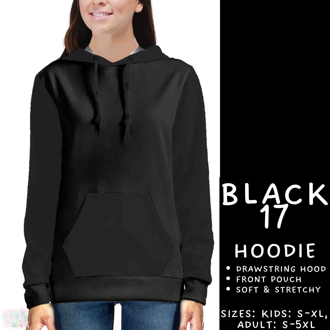 Batch #459 - Black Collection - Closes 12/4 - ETA late Jan - Black 17 Hoodie
