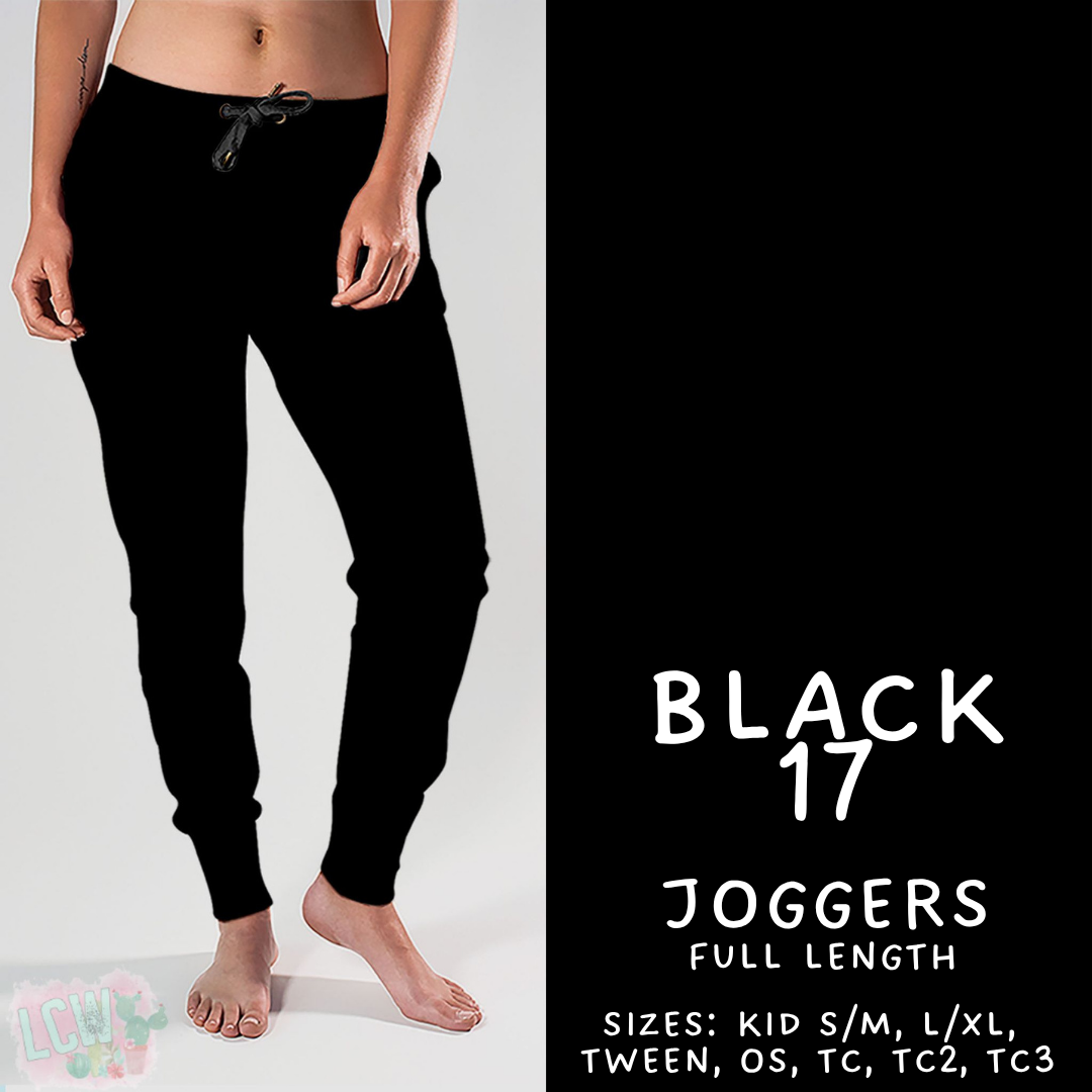 Batch #459 - Black Collection - Closes 12/4 - ETA late Jan - Black 17 Joggers