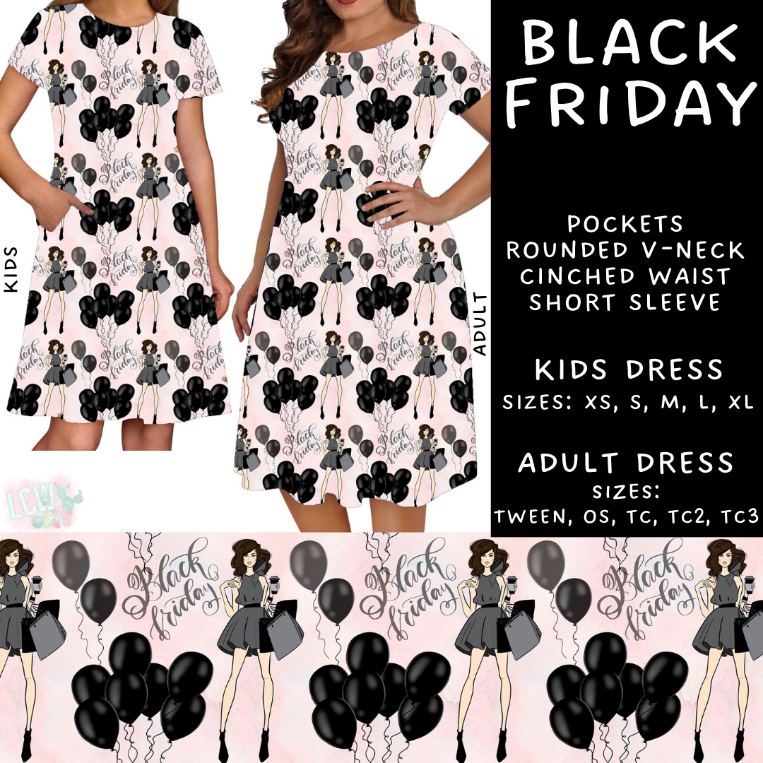 Batch #223 - Black Friday - Closes 10/18 - ETA mid Nov - Black Friday Adult & Kids Dresses