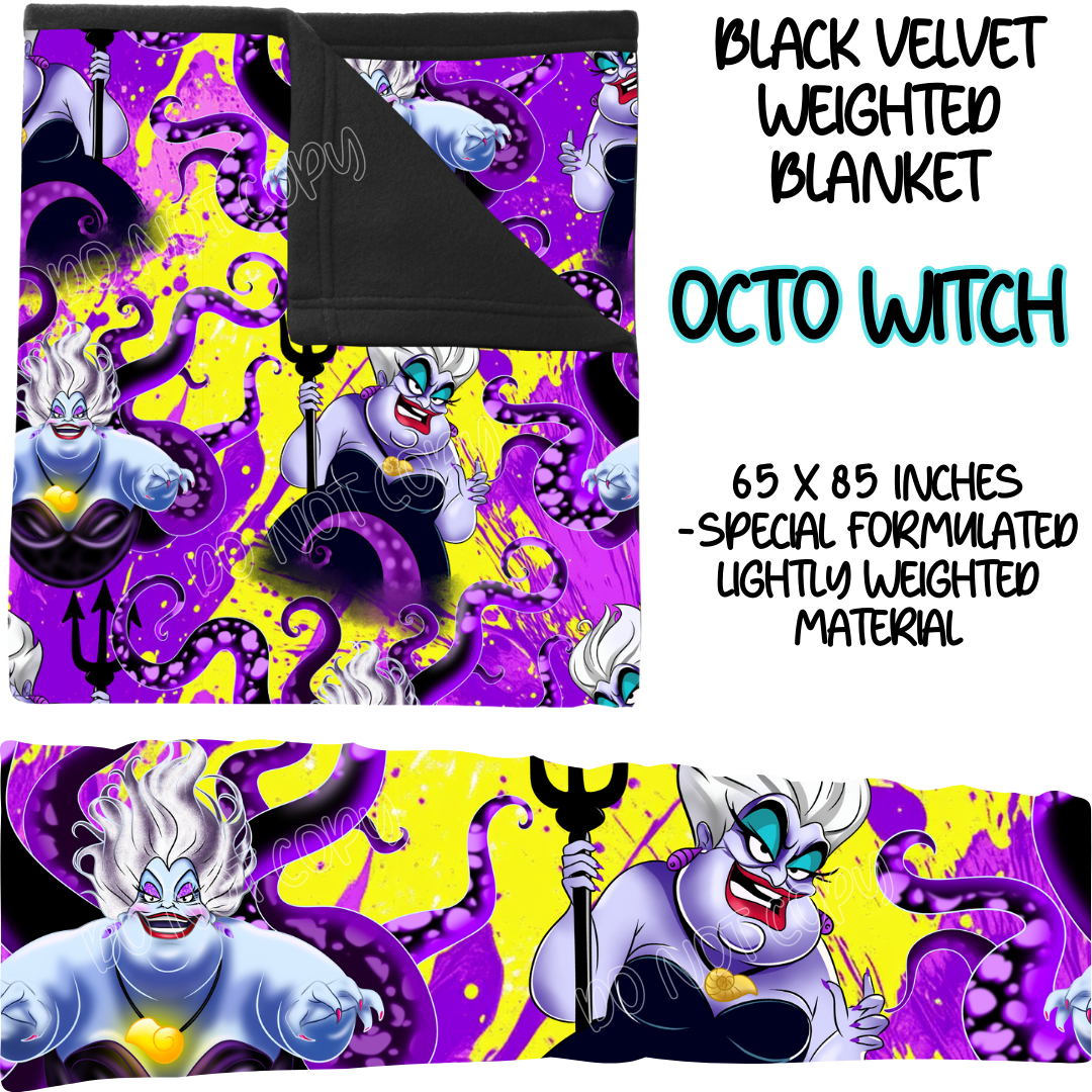 OCTO WITCH - BLACK VELVET WEIGHTED BLANKET ROUND 4 PREORDER CLOSING 10/16