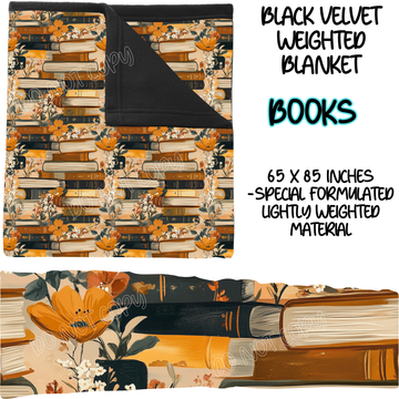 BOOKS - BLACK VELVET WEIGHTED BLANKET ROUND 4 PREORDER CLOSING 10/16