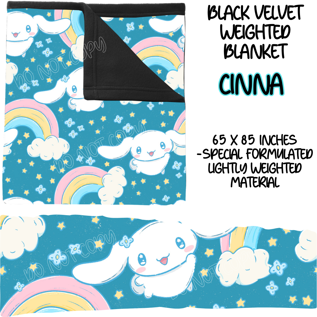 CINNA - BLACK VELVET WEIGHTED BLANKET ROUND 4 PREORDER CLOSING 10/16