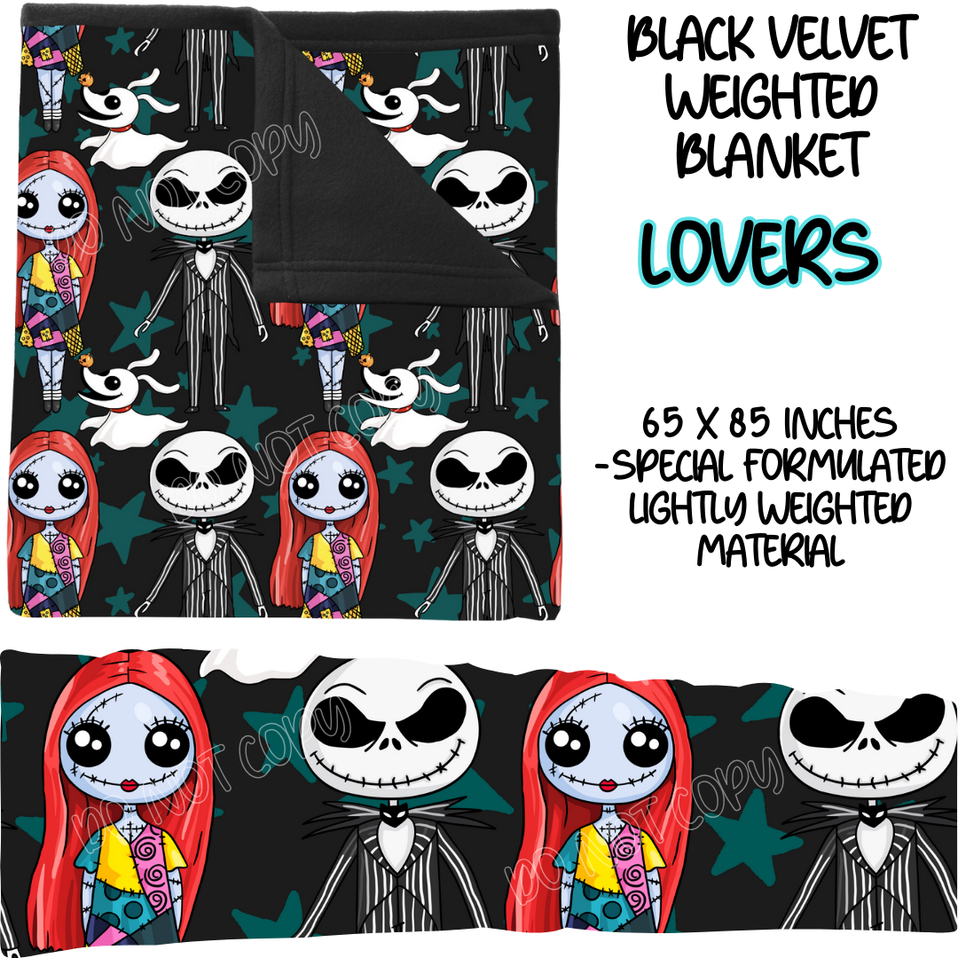 LOVERS - BLACK VELVET WEIGHTED BLANKET ROUND 4 PREORDER CLOSING 10/16