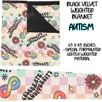 AUTISM - BLACK VELVET WEIGHTED BLANKET ROUND 4 PREORDER CLOSING 10/16