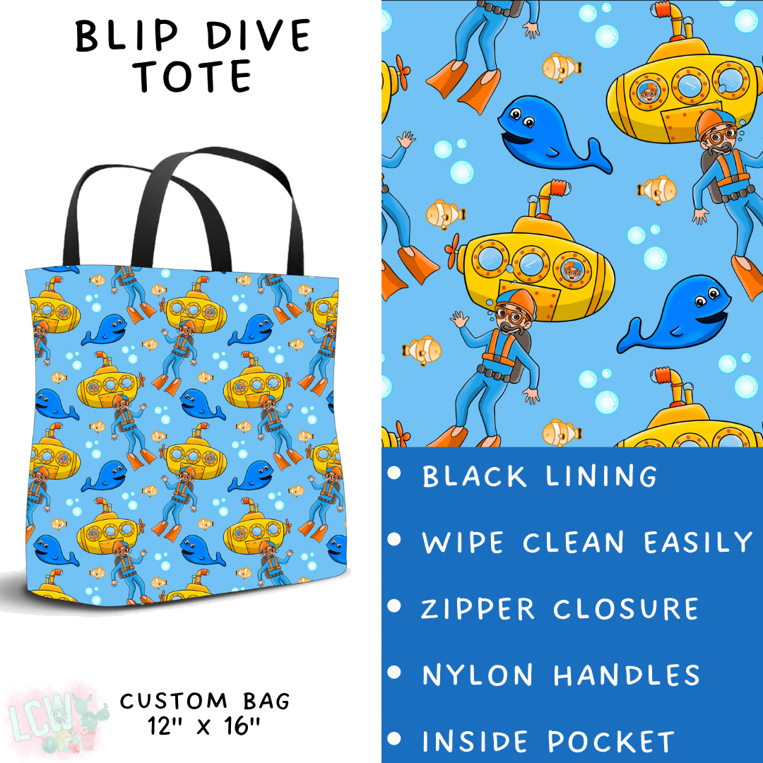 Batch #339 - Character Summer - Closes 5/15 - ETA mid July - Blip Dive Tote