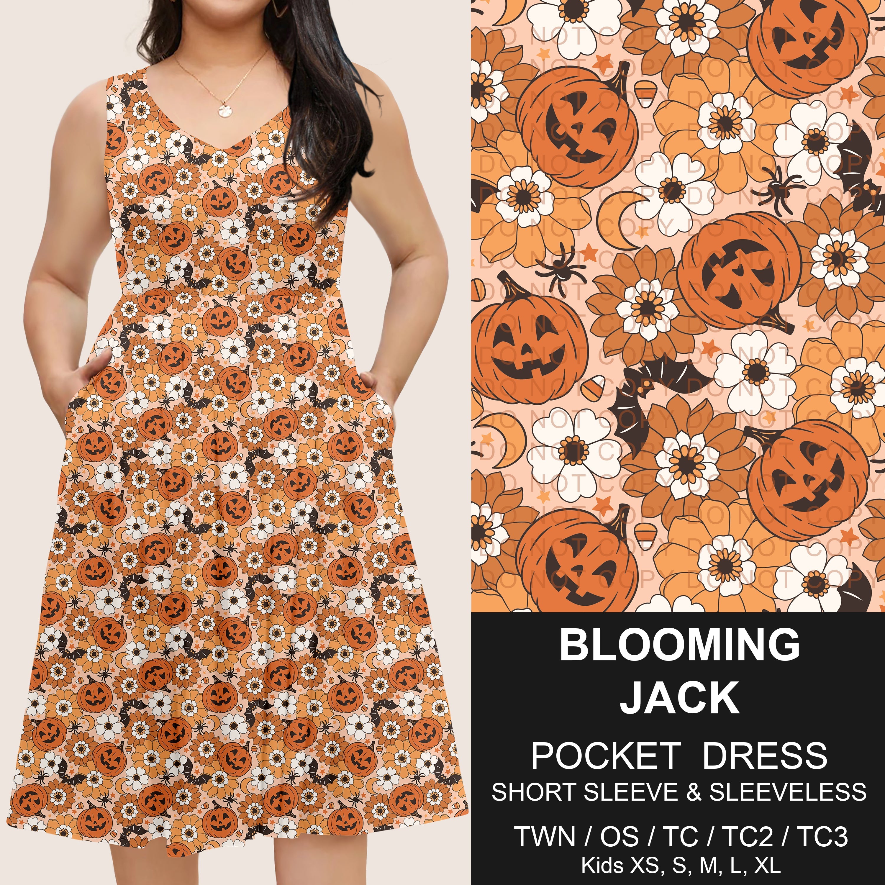 B302 - Preorder Blooming Jack Pocket Dress (Closes 7/24. ETA: early Oct)