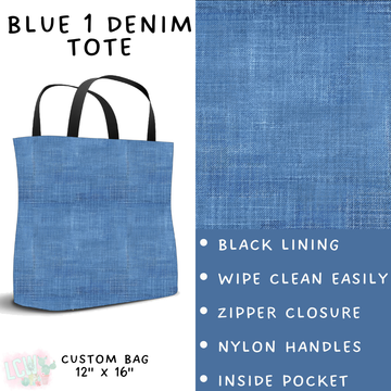 Batch #481 - Colorful Denim - Closes 1/26 - ETA late March - Blue 1 Denim Tote
