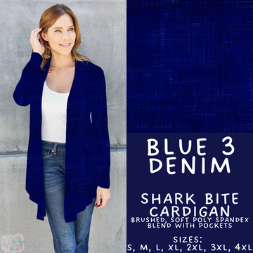 Batch #481 - Colorful Denim - Closes 1/26 - ETA late March - Blue 3 Denim Cardigan
