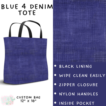 Batch #481 - Colorful Denim - Closes 1/26 - ETA late March - Blue 4 Denim Tote