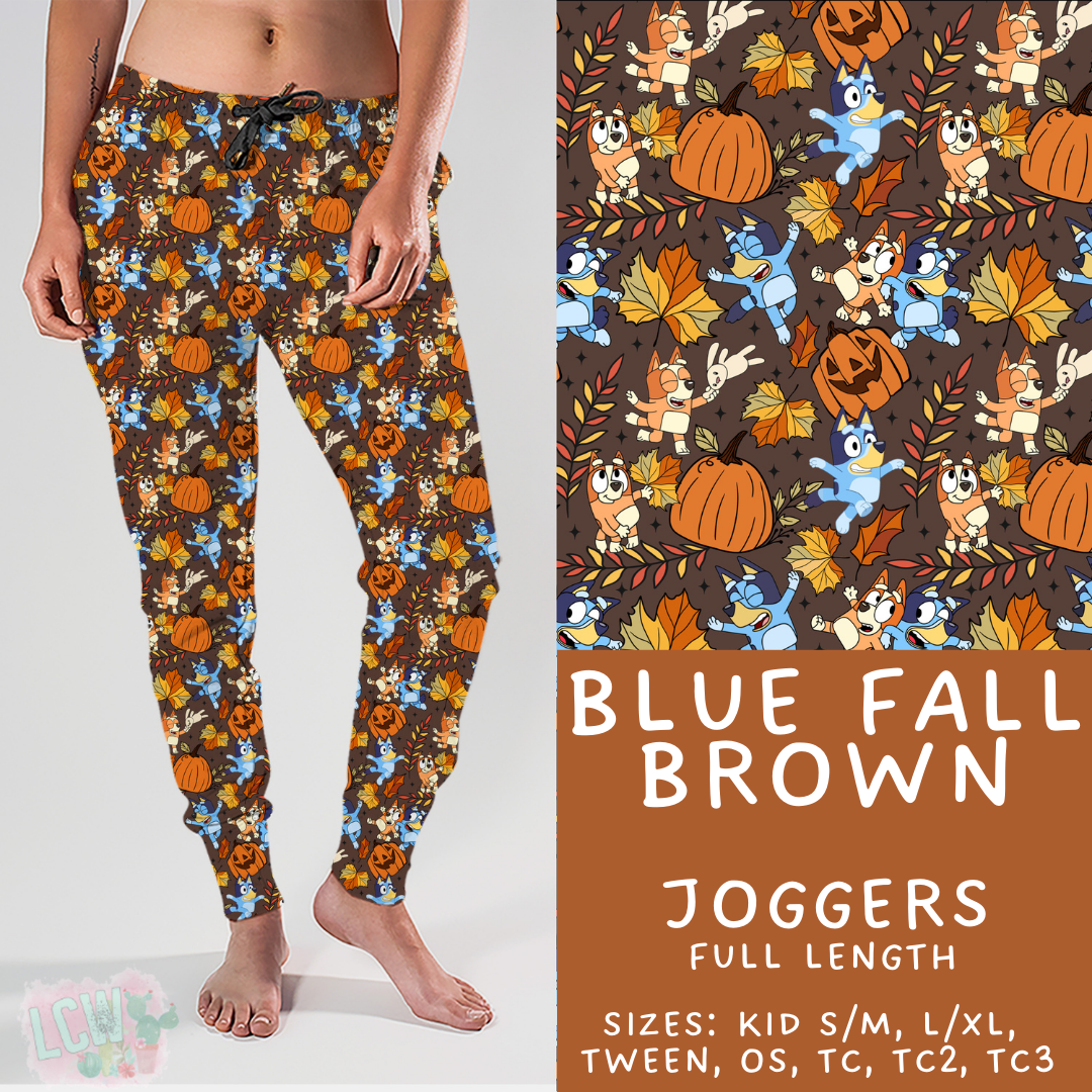 Ready to Ship - Blue Fall Brown Joggers TC2