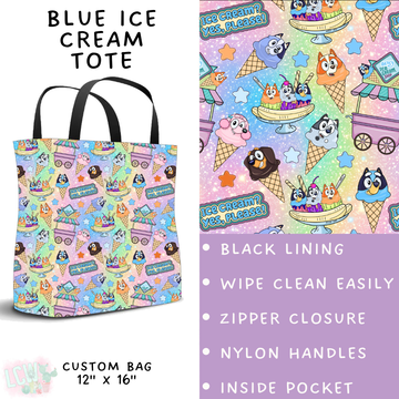 Batch #339 - Character Summer - Closes 5/15 - ETA mid July - Blue Ice Cream Tote