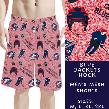 Batch #243 - Hockey - Closes 11/25 - ETA mid Jan - Blue Jackets Hock Men's Shorts