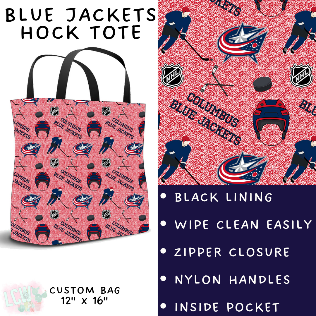 Batch #243 - Hockey - Closes 11/25 - ETA mid Jan - Blue Jackets Hock Tote