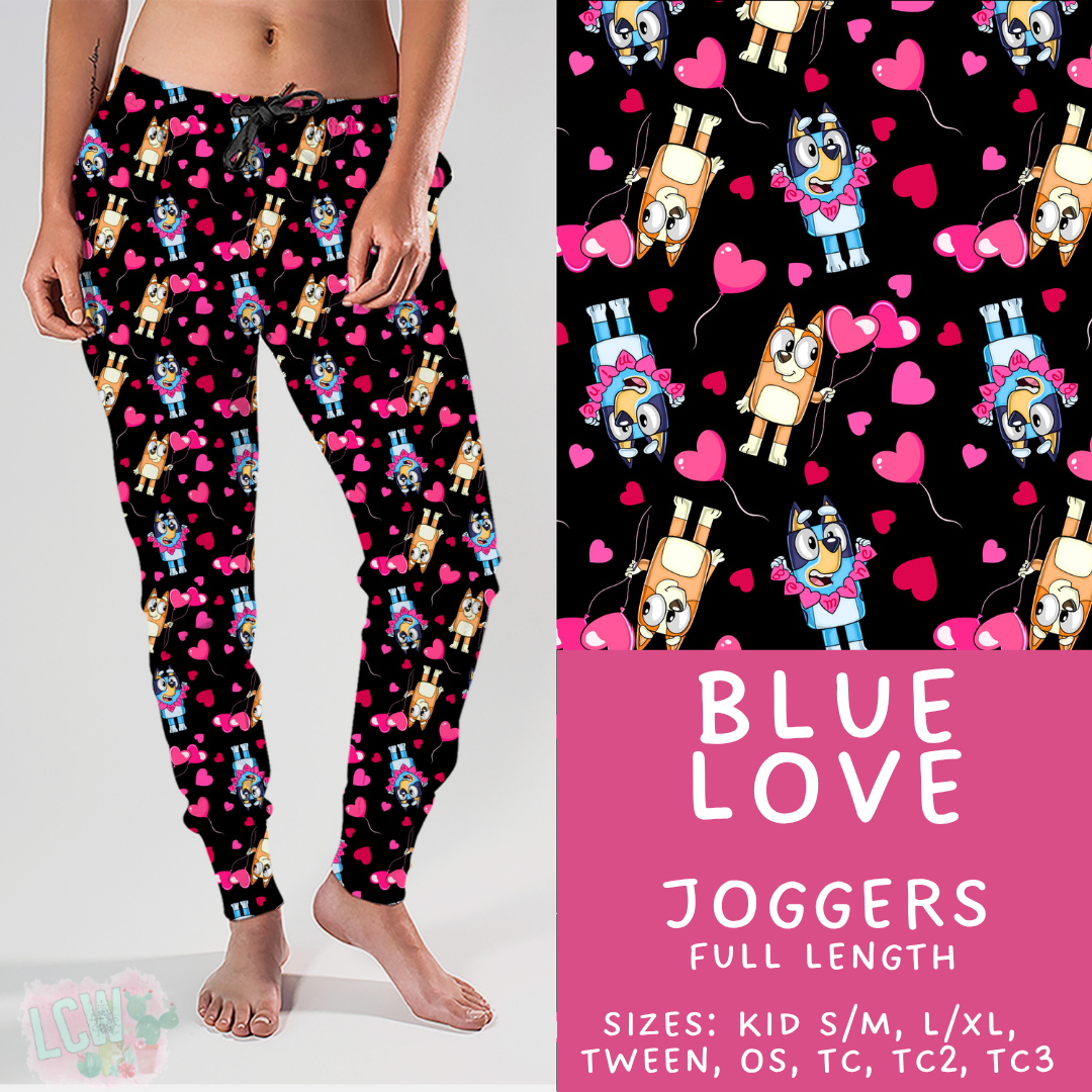 Batch #457 - Magical Character Love Collection - Closes 12/1 - ETA mid Jan - Blue Love Joggers