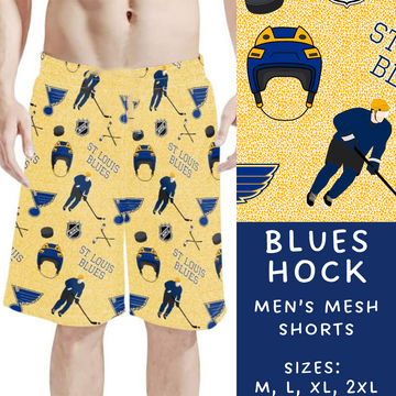 Batch #243 - Hockey - Closes 11/25 - ETA mid Jan - Blues Hock Men's Shorts