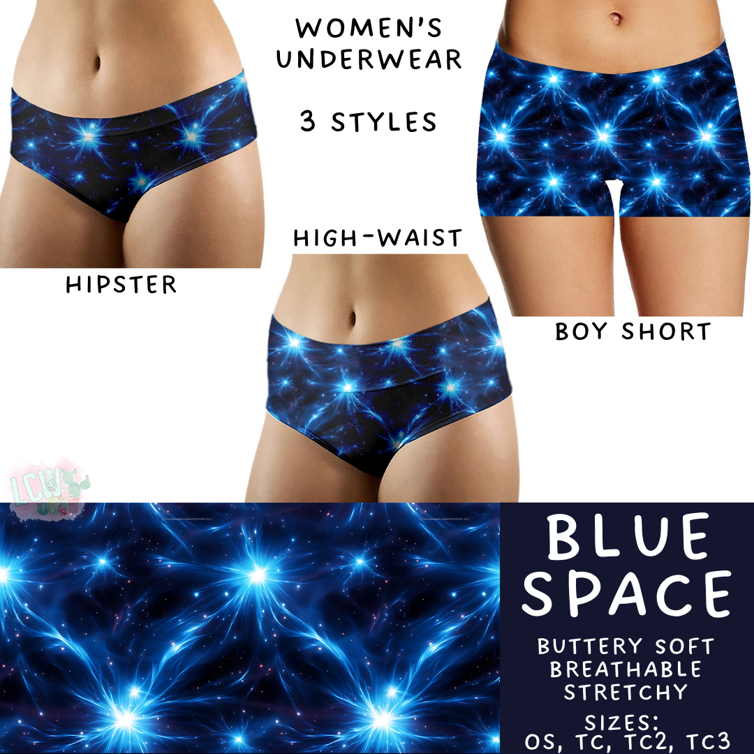 Batch #340 - Comfortable Underwear 4 - Closes 5/16 - ETA early July - Blue Space Women's Underwear