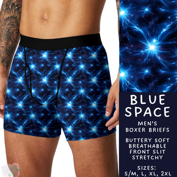 Batch #340 - Comfortable Underwear 4 - Closes 5/16 - ETA early July - Blue Space Men's Boxer Briefs