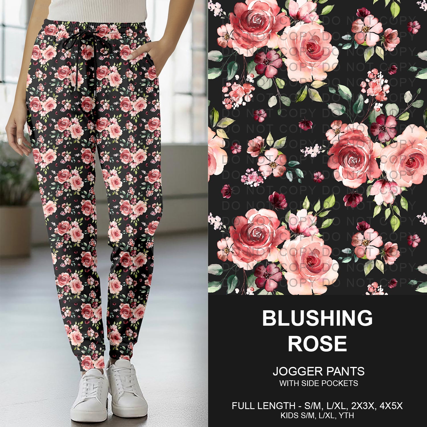 B262 - Preorder Blushing Rose Joggers (Closes 11/23. ETA late Jan.)