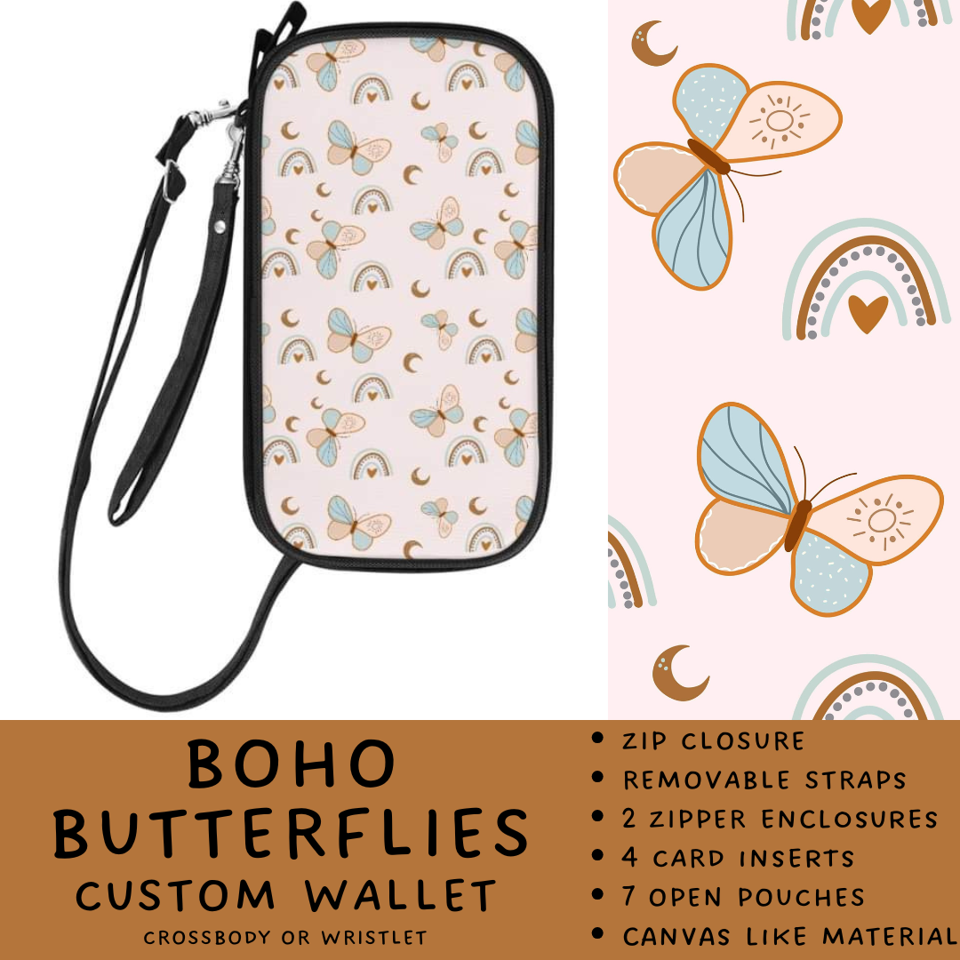 Batch #245 - The Crossbody Wallet - Closes 11/29 - ETA mid Jan - Boho Butterflies Crossbody Wallet