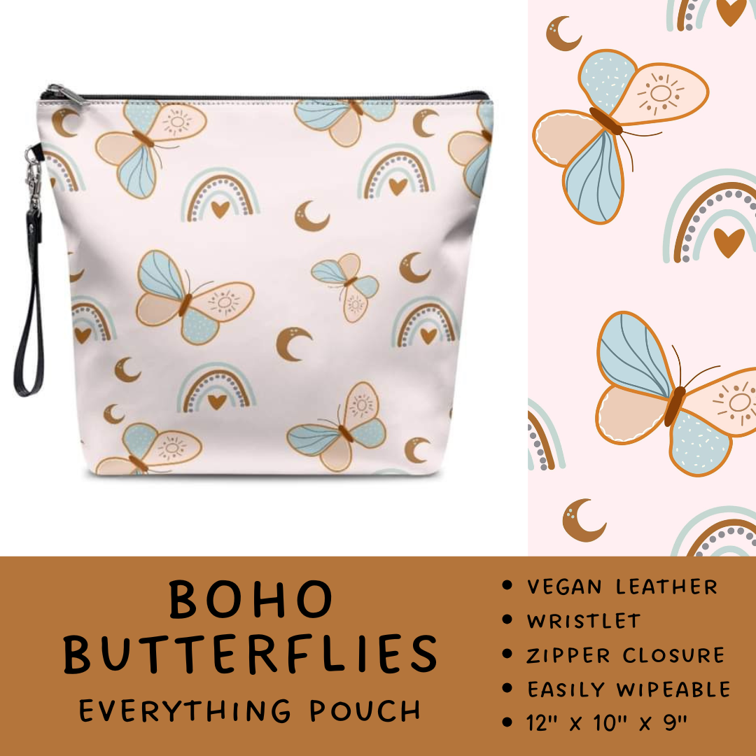 Batch #246 - The Everything Pouch - Closes 11/29 - ETA mid Jan - Boho Butterflies Everything Pouch