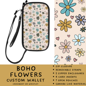 Batch #245 - The Crossbody Wallet - Closes 11/29 - ETA mid Jan - Boho Flowers Crossbody Wallet