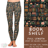 Ready to Ship - Book Shelf Full Length Legging - Sport Pocket TC & Square Pocket TC2