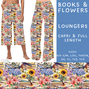 Batch #209 - Fun Run 5 - Closes 10/2 - ETA mid Nov - Books & Flowers Capri and Full Length Loungers