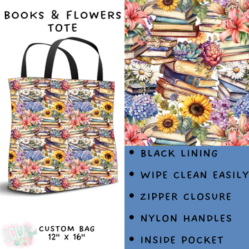 Batch #209 - Fun Run 5 - Closes 10/2 - ETA mid Nov - Books & Flowers Tote