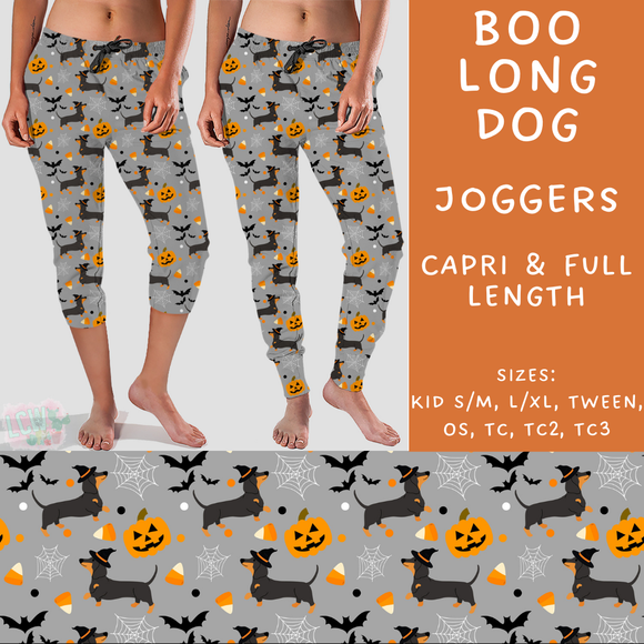 Ready To Ship - Boo Long Dog Capri Length Joggers - TC