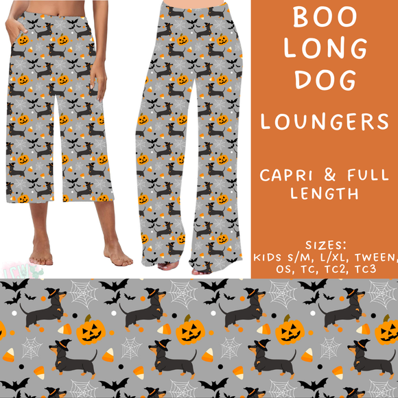 Ready To Ship - Boo Long Dog Full Length Loungers - TC