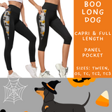 Ready To Ship - Boo Long Dog Panel Pocket Full Length Leggings - TC2