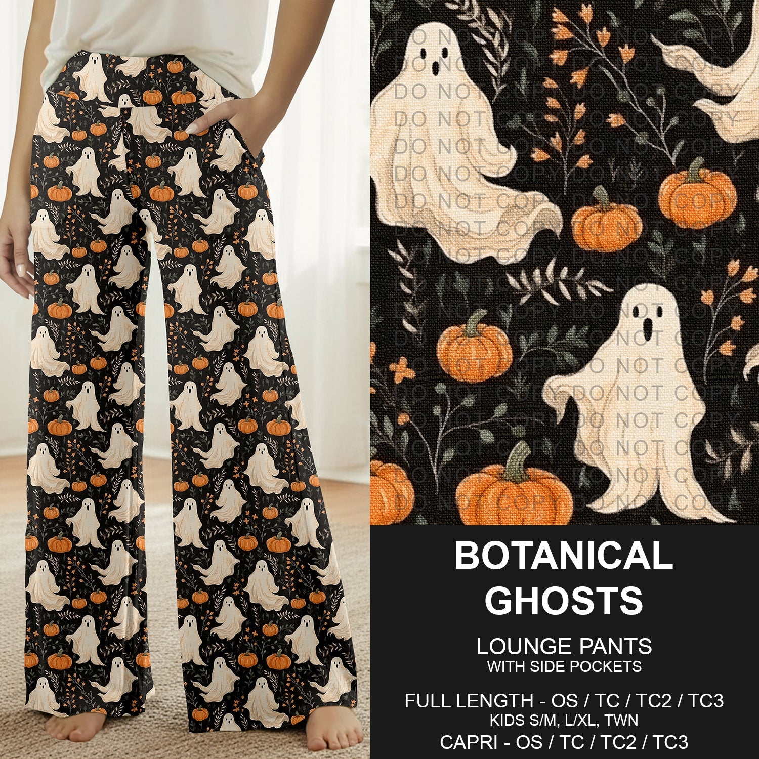 B305 - Preorder Botanical Ghosts Lounge Pants (Closes 8/02. ETA: early Oct.)