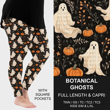 B305 - Preorder Botanical Ghosts Leggings w/ Pockets (Closes 8/02. ETA: early Oct.)