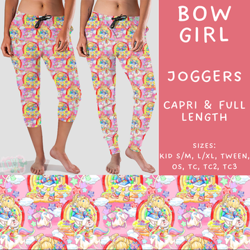 Batch #249 - October Request Run - Closes 12/6 - ETA late Jan - Bow Girl Full and Capri Length Joggers