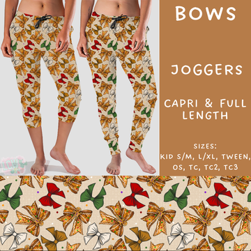 Batch #231 - Tis The Season - Closes 10/31 - ETA early/mid Dec - Bows Full and Capri Length Joggers