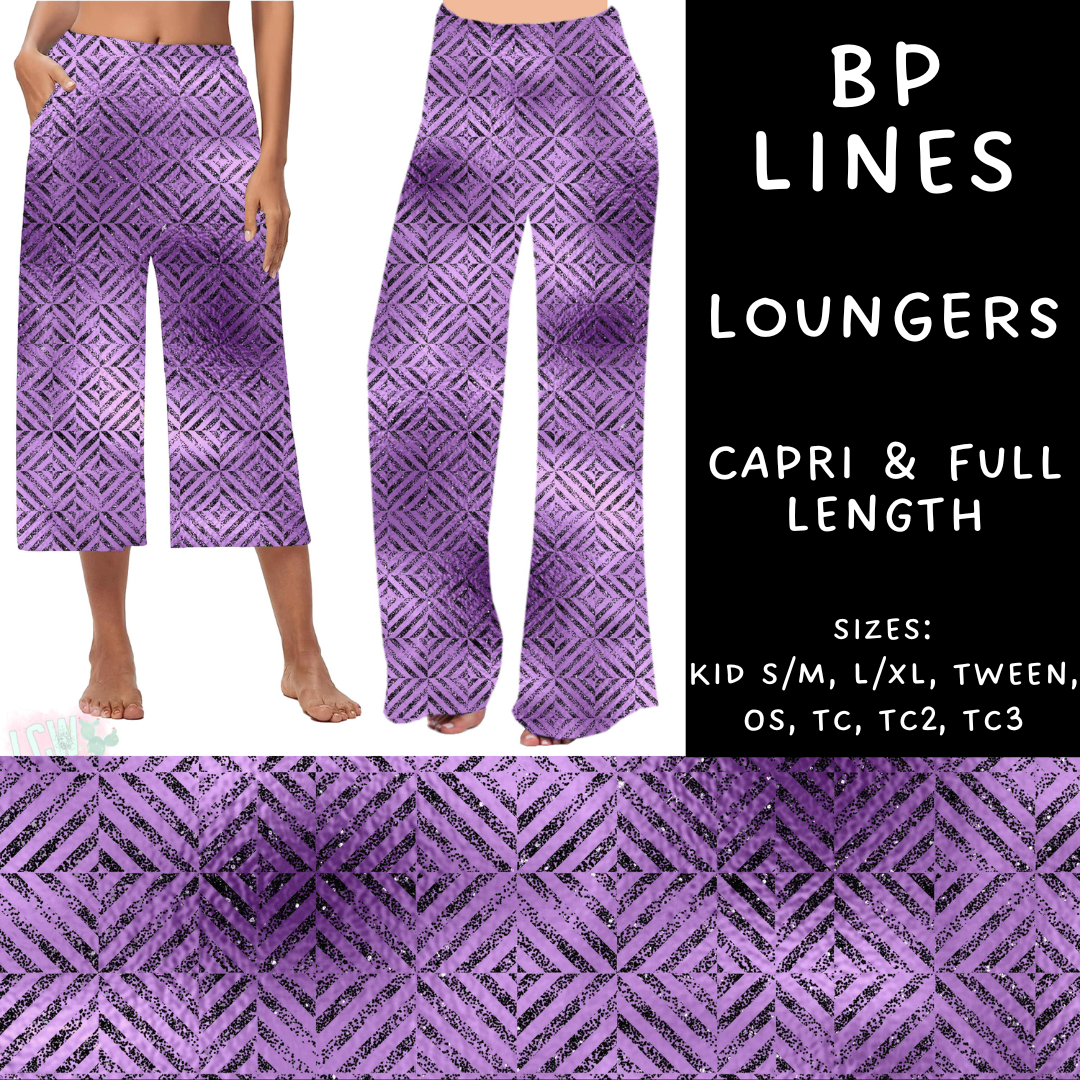 Batch #270 - Black and Purple - Closes 1/15 - ETA mid/late March - BP Lines Capri and Full Length Loungers