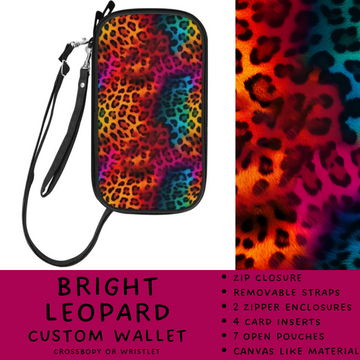 Batch #245 - The Crossbody Wallet - Closes 11/29 - ETA mid Jan - Bright Leopard Crossbody Wallet