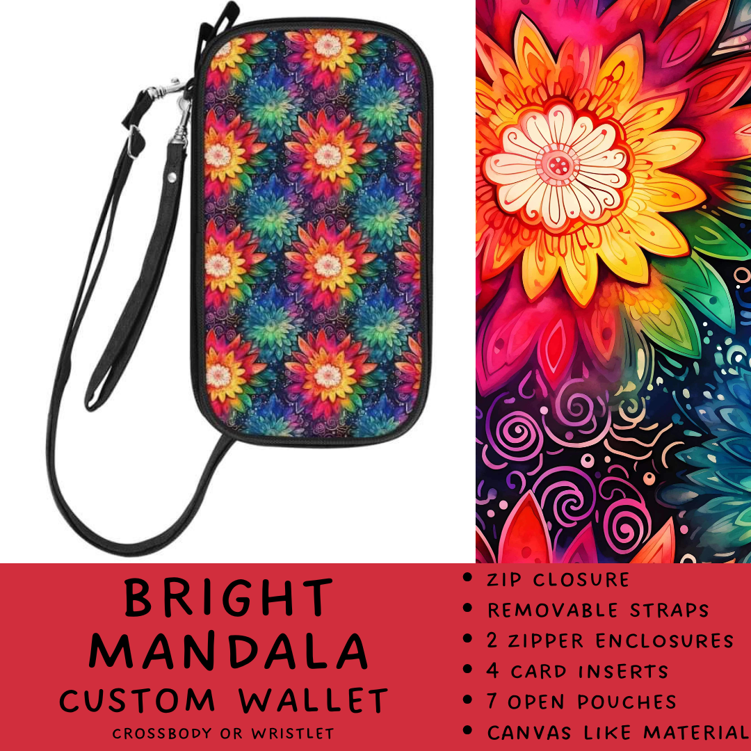 Batch #245 - The Crossbody Wallet - Closes 11/29 - ETA mid Jan - Bright Mandala Crossbody Wallet